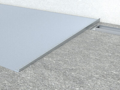 Instalace spádové lišty.